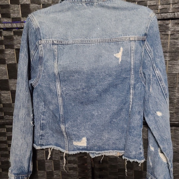 Vervet Distressed Denim Jacket Classic Fit Size XS Women’s - Picture 2 of 3